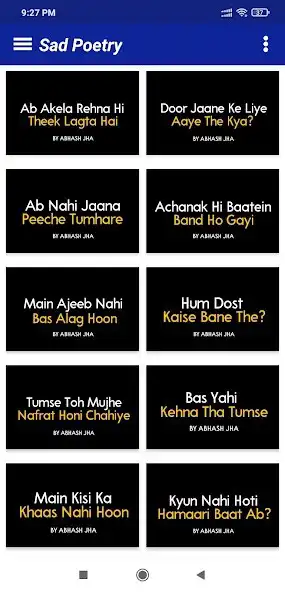 Play Sad Poetry - Best Poetry Ever  as an online game Sad Poetry - Best Poetry Ever  with UptoPlay