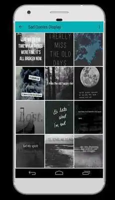 Play Sad Quotes Display