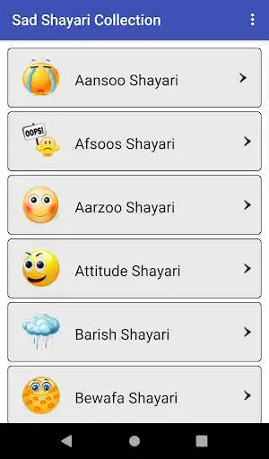 Play Sad  Shayari Collection as an online game Sad  Shayari Collection with UptoPlay