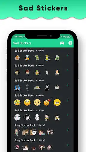 Play Sad Stickers for Whatsapp - Sorry WAStickerApps  and enjoy Sad Stickers for Whatsapp - Sorry WAStickerApps with UptoPlay