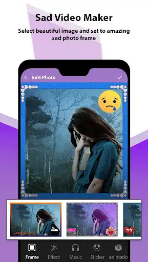 Play Sad Video Maker with Song and Music as an online game Sad Video Maker with Song and Music with UptoPlay