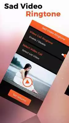 Play Sad Video Ringtone for Incoming Call