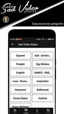 Play Sad Video Songs Status (Video Clip Status)