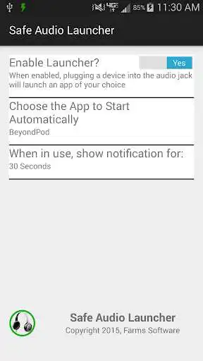 Play Safe Audio Launcher