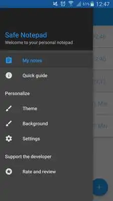 Play Safe Notepad notes password