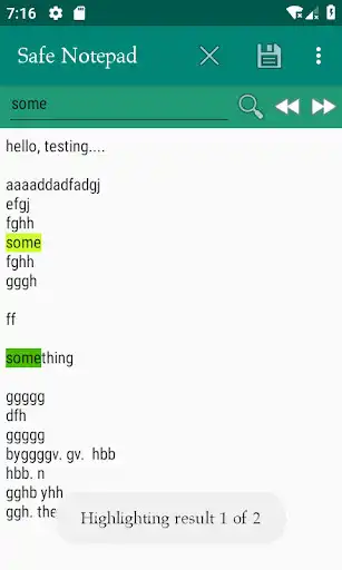 Play Safe Notepad - with search tool as an online game Safe Notepad - with search tool with UptoPlay