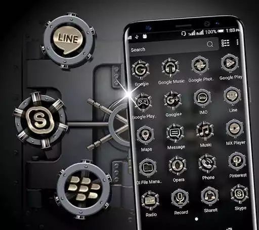 Play Safe Vault Launcher Theme as an online game Safe Vault Launcher Theme with UptoPlay