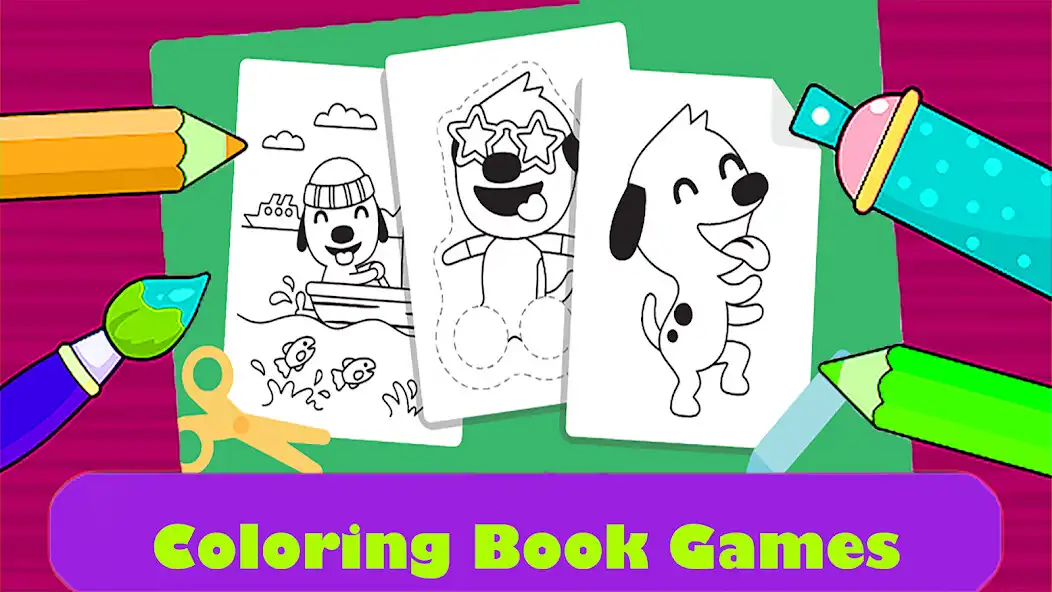 Play Sago Mini : Coloring Book as an online game Sago Mini : Coloring Book with UptoPlay