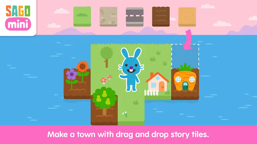 Play Sago Mini Town Builder as an online game Sago Mini Town Builder with UptoPlay
