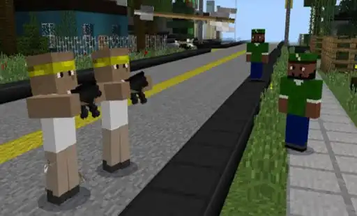 Play SA GTA in Minecraft PE  and enjoy SA GTA in Minecraft PE with UptoPlay