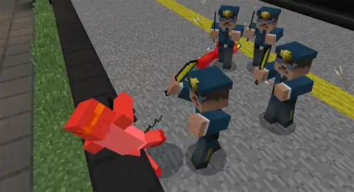 Play SA GTA in Minecraft PE as an online game SA GTA in Minecraft PE with UptoPlay