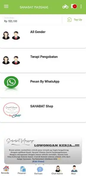 Play SAHABAT MASSAGE as an online game online SAHABAT MASSAGE with UptoPlay Play SAHABAT MASSAGE as an online game SAHABAT MASSAGE with UptoPlay