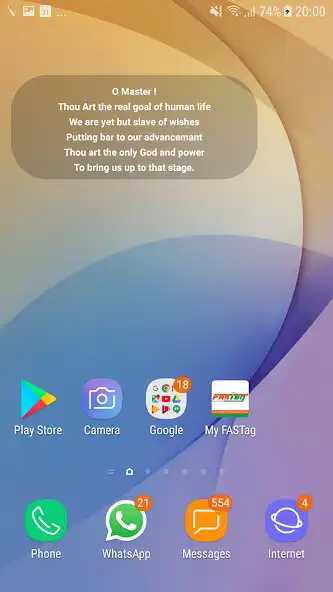 Play Sahaj Marg Prayer (widget) as an online game Sahaj Marg Prayer (widget) with UptoPlay