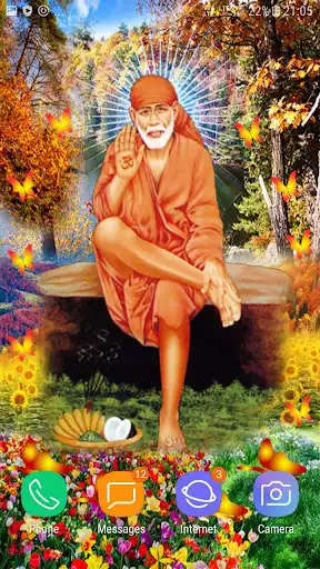 Play Saibaba live wallpaper