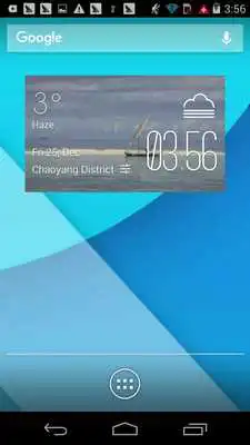 Play sailboat1 weather widget/clock