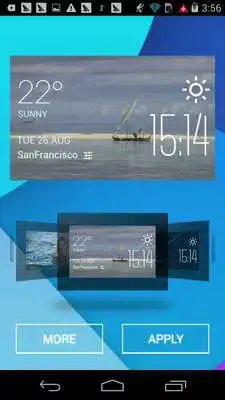 Play sailboat1 weather widget/clock