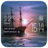 Free play online sailboat weather widget/clock APK