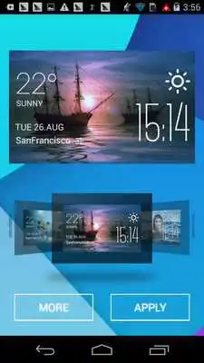 Play sailboat weather widget/clock