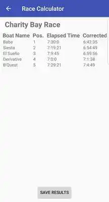 Play Sailing Race Calculator