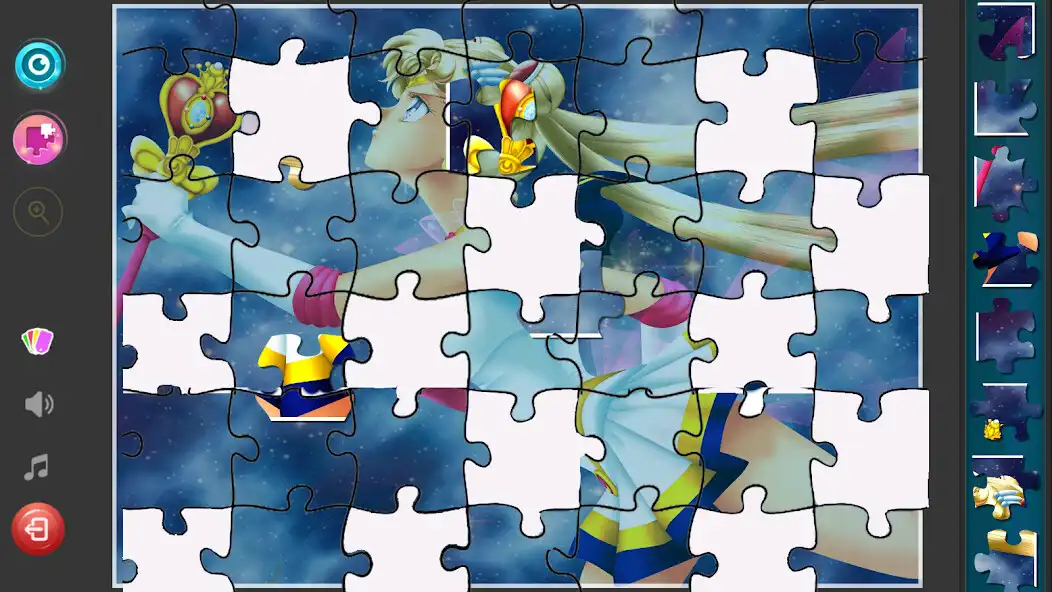 Play Sailor Moon Game Jigsaw Puzzle as an online game Sailor Moon Game Jigsaw Puzzle with UptoPlay