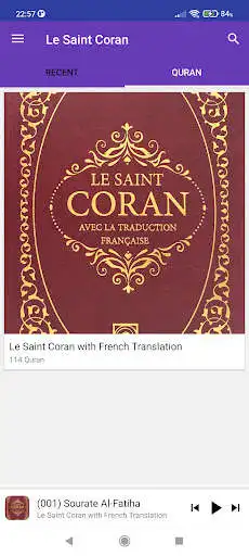 Play Saint Coran French Translation as an online game Saint Coran French Translation with UptoPlay