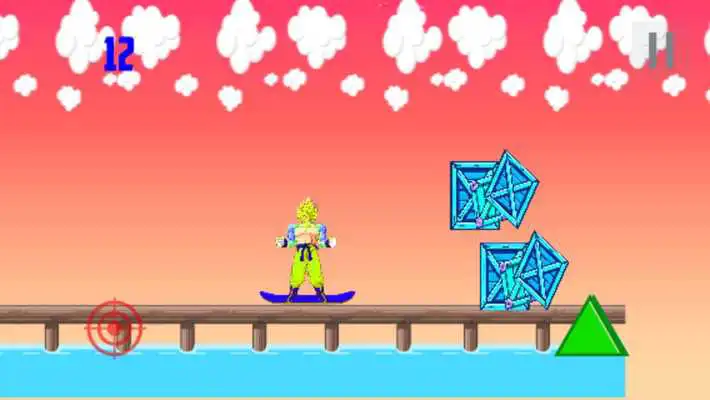 Play Saiyan Goku skater shooting