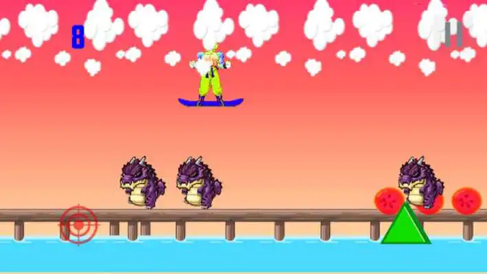 Play Saiyan Goku skater shooting