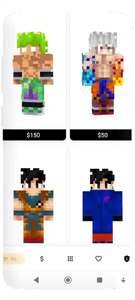 Play Saiyanz Skins for Minecraft PE as an online game Saiyanz Skins for Minecraft PE with UptoPlay