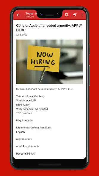 Play SA Jobs Today as an online game SA Jobs Today with UptoPlay