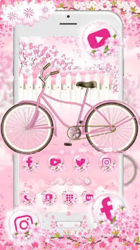 Play Sakura, Bicycle, Love Themes  Live Wallpapers  and enjoy Sakura, Bicycle, Love Themes  Live Wallpapers with UptoPlay