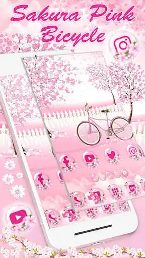 Play Sakura, Bicycle, Love Themes  Live Wallpapers as an online game Sakura, Bicycle, Love Themes  Live Wallpapers with UptoPlay