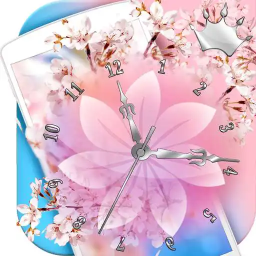 Free play online Sakura Clock Live Wallpaper HD  
<div style=