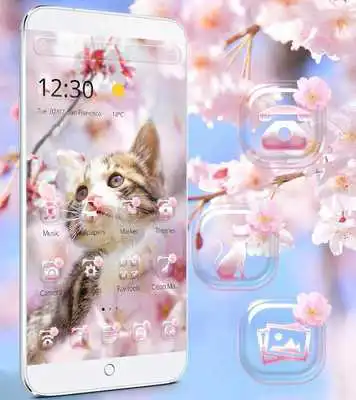 Play Sakura Kitty Theme Wallpaper