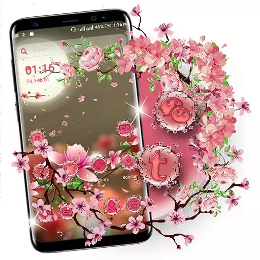 Play Sakura Launcher Theme APK