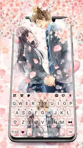 Play Sakura Love Anime Keyboard Background  and enjoy Sakura Love Anime Keyboard Background with UptoPlay