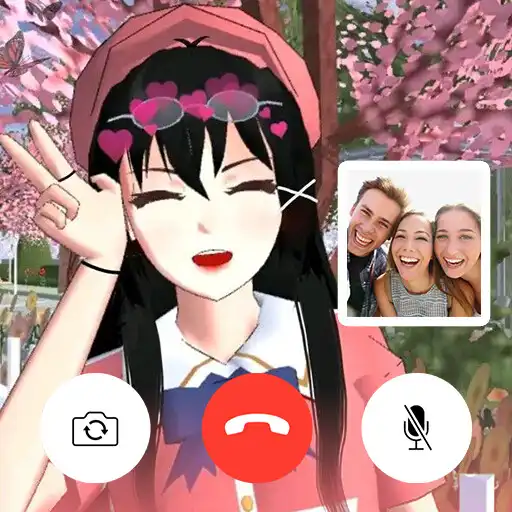 Play Sakura SchooI Fake call - chat APK