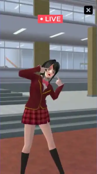 Play Sakura School fake video chat as an online game Sakura School fake video chat with UptoPlay