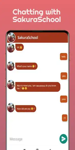 Play Sakura School Video Call Chat as an online game Sakura School Video Call Chat with UptoPlay