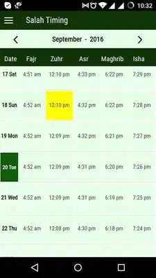 Play Salah Calendar