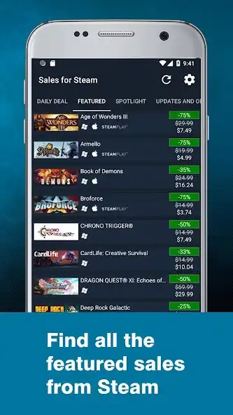 Play Sales for Steam as an online game Sales for Steam with UptoPlay