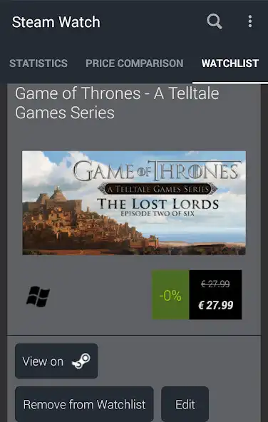 Play Sales Watch for Steam as an online game Sales Watch for Steam with UptoPlay
