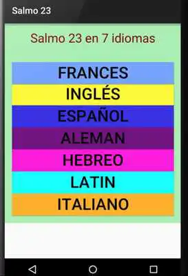 Play Salmo 23 en 7 idiomas