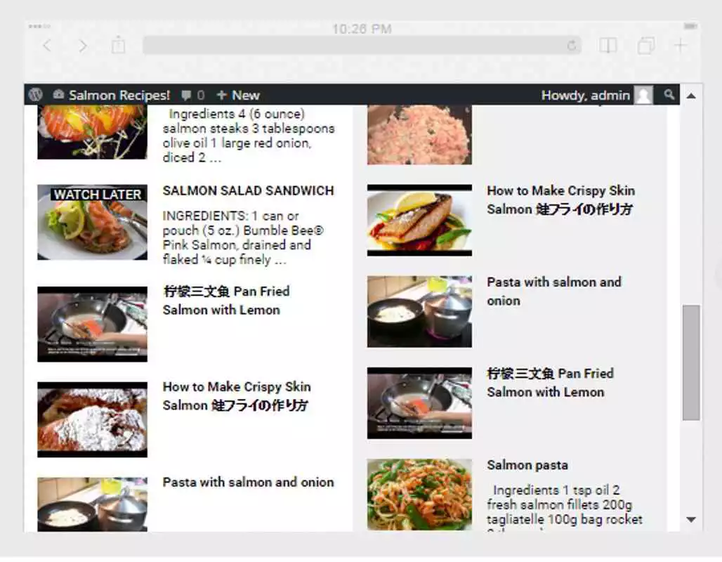 Play Salmon Recipes Video Tutorial