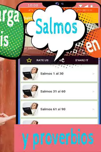 Play Salmos y proverbios para meditar - biblia hablada as an online game Salmos y proverbios para meditar - biblia hablada with UptoPlay