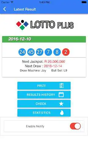 Play SA Lotto result check notify as an online game SA Lotto result check notify with UptoPlay