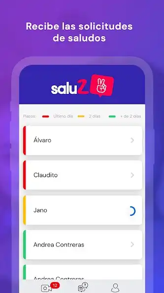 Play Salu2 - Video saludos para tus fans as an online game Salu2 - Video saludos para tus fans with UptoPlay