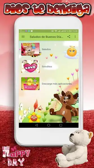 Play Saludos de buenos dias  and enjoy Saludos de buenos dias with UptoPlay
