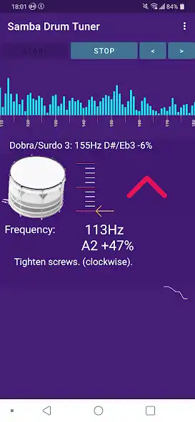 Play Samba Drum Tuner as an online game Samba Drum Tuner with UptoPlay
