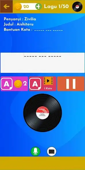Play Sambung Lirik Lagu as an online game Sambung Lirik Lagu with UptoPlay