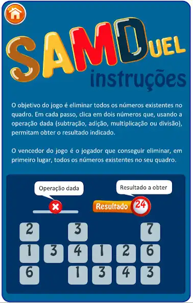 Play SAMDuel - Jogo matemático as an online game SAMDuel - Jogo matemático with UptoPlay